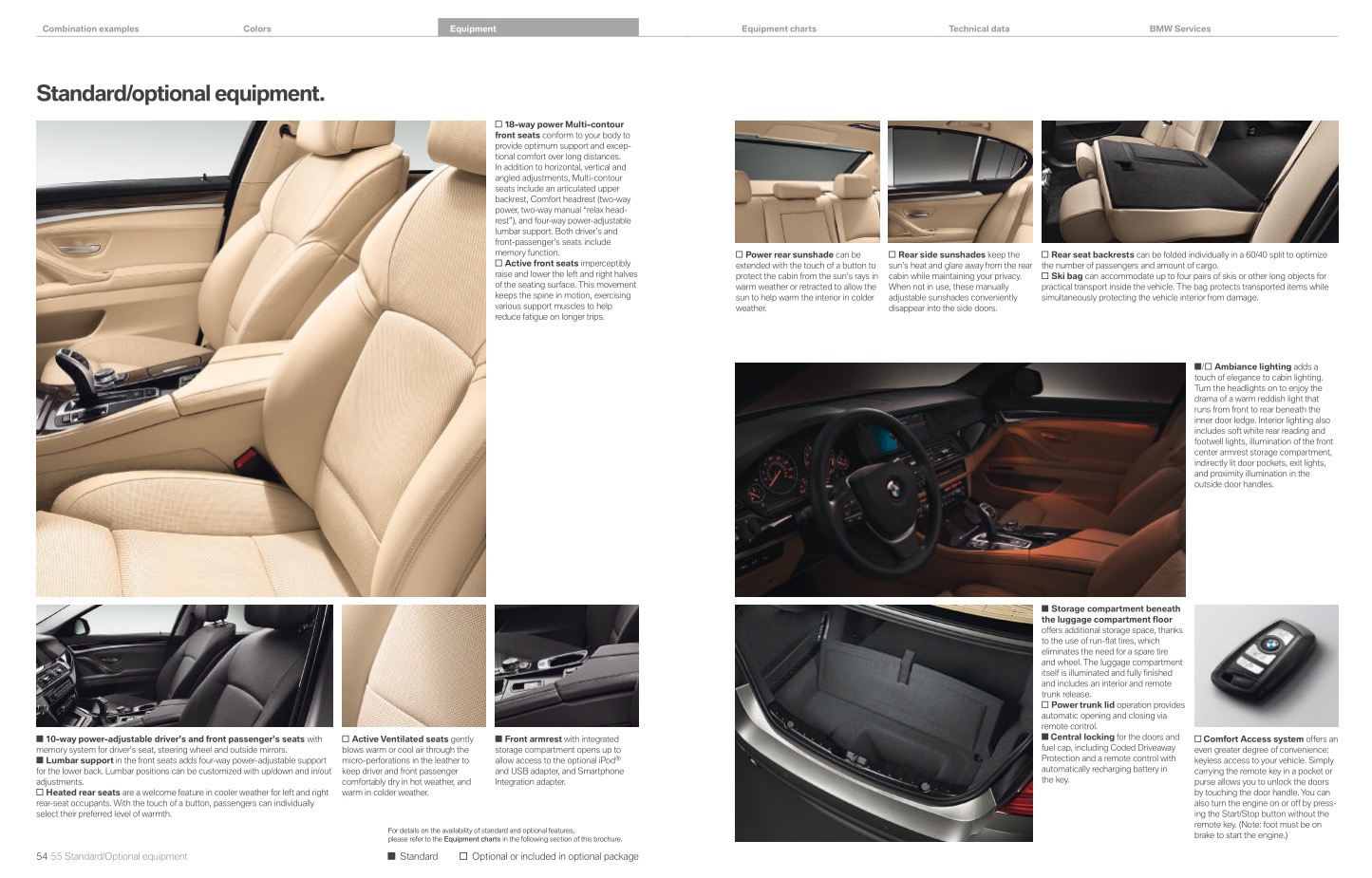 2011 BMW 5-Series Brochure Page 34